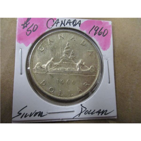 1960 CANADA SILVER DOLLAR