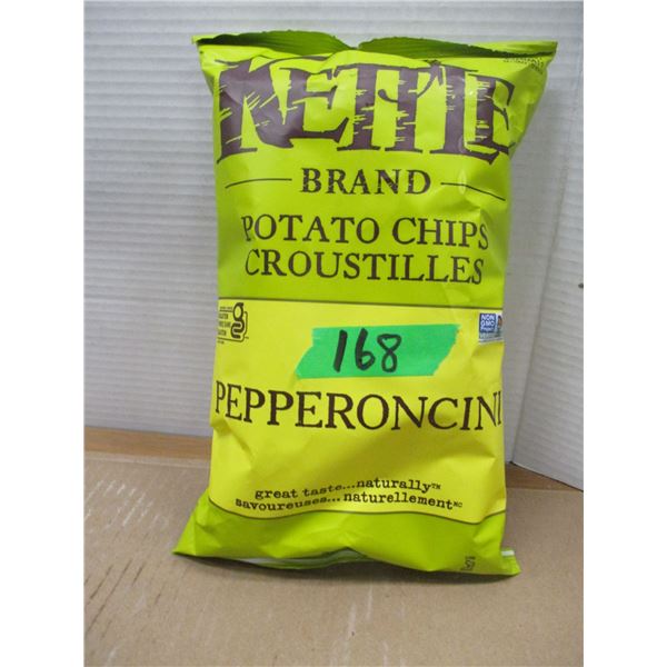 SHELF PULLS (AS IS):  KETTLE PEPPERONICINI CHIPS (198G)