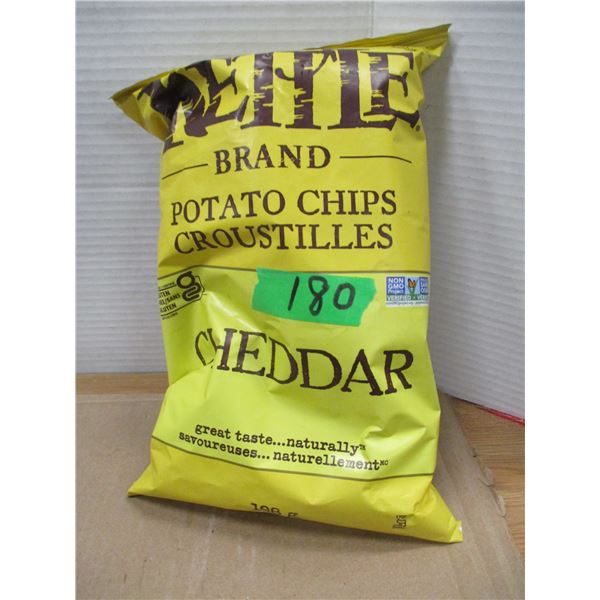 SHELF PULLS (AS IS):  KETTLE CHEDDAR CHIPS (198G)