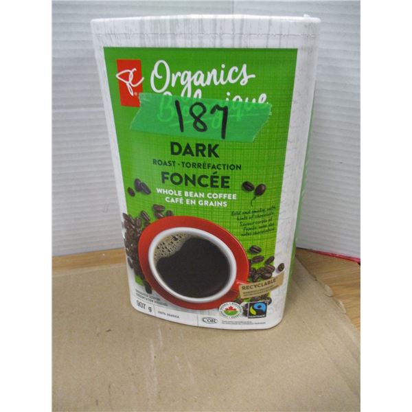 SHELF PULLS (AS IS):  DARK COFFEE BEANS (907G)