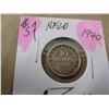Image 1 : 1940 NEWFOUNDLAND SILVER 10 CENT COIN