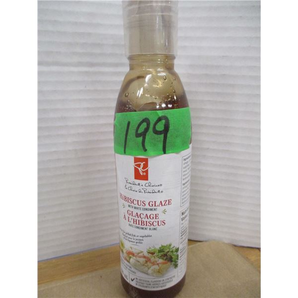 SHELF PULLS (AS IS):  HIBISCUS GLAZE (250ML) - BOTTLE