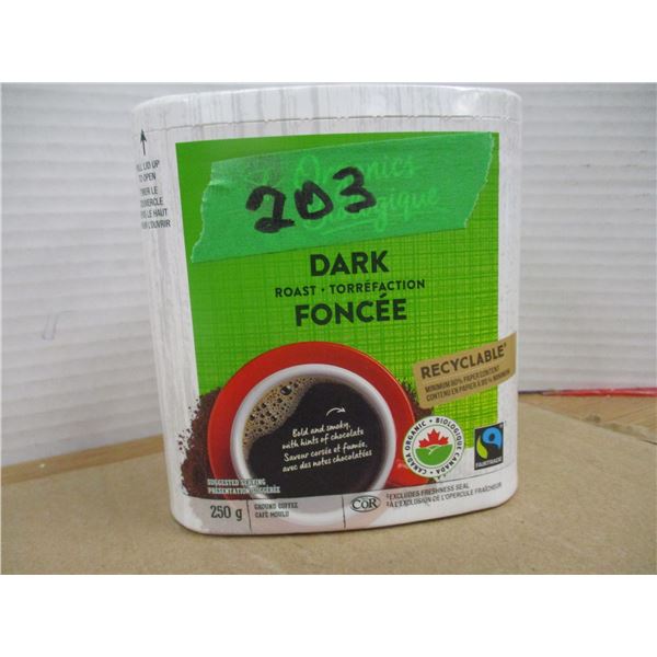 SHELF PULLS (AS IS):  DARK ROAST COFFEE (250G)