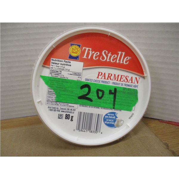 SHELF PULLS (AS IS):  GRATED PARMESAN CHEESE (80G)