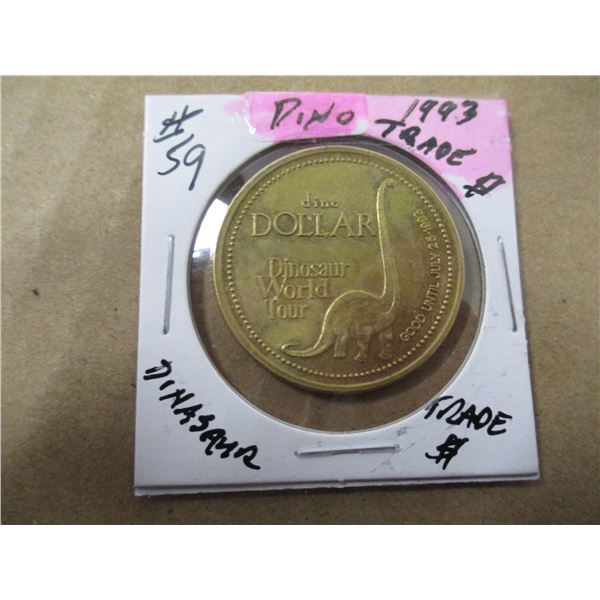 1993 DINO-DINOSAUR TRADE DOLLAR