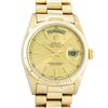 Rolex Mens 18K Yellow Gold Champagne Index Day Date President 36MM