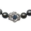 Image 2 : Pearl and Diamond Necklace - 14KT White Gold