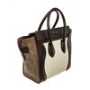 Image 3 : Celine Brown Multicolor Suede Leather Micro Luggage Handbag