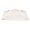 Image 4 : Chanel White Vintage CC Flat Chain Shoulder Bag