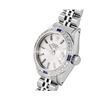 Image 3 : Rolex Ladies Stainless Steel Silver Index Dial Diamond And Sapphire Date Watch