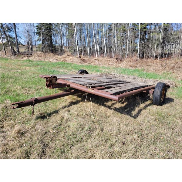 Single Axle tilting deck Trailer c/w hand winch