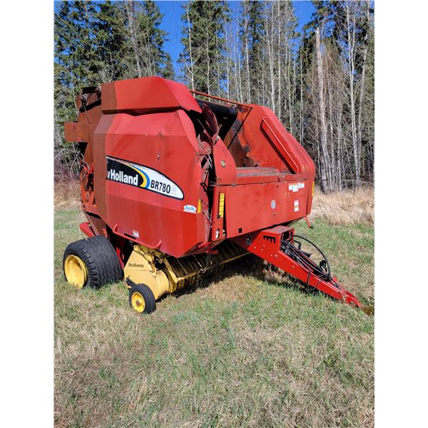 NH BR780 Rd Baler, Fire Damage, For Parts, #Y6N015258