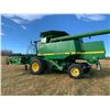 Image 2 : Approx. 1998 JD 9610 Maximizer Combine c/w #H09610X675361, 4572 Eng Hrs, 3608 Thrashing Hrs, Chopper