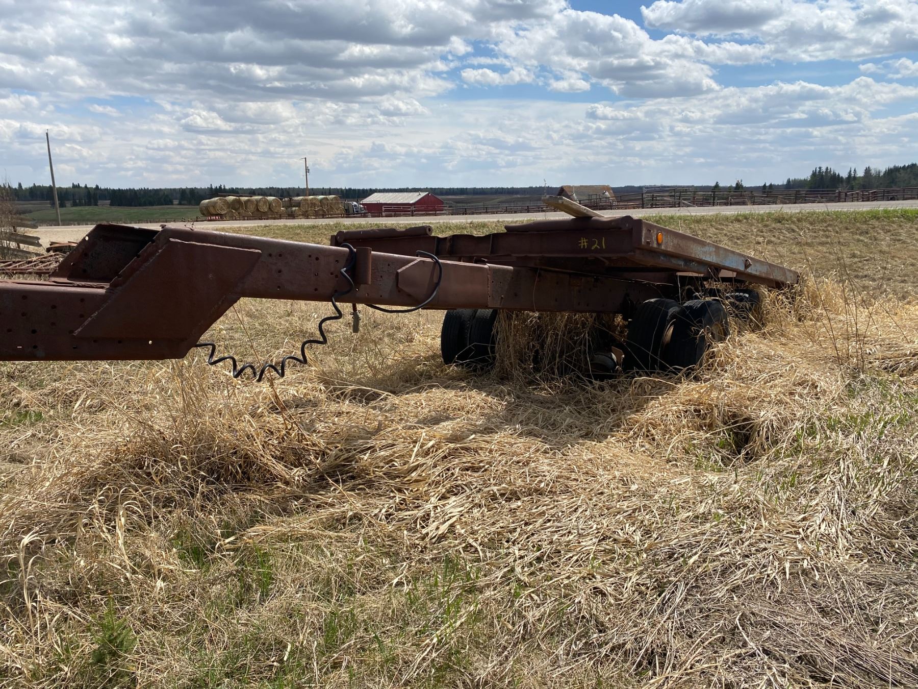 Tandem Axle, trailer frame, pindle hitch