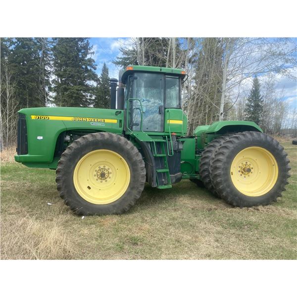 Approx. 1997, JD 9100 4 Wheel Drive Tractor, CAHR, Greenstar Ready, 12 Spd., Showing 281 hrs, 3 Hyds