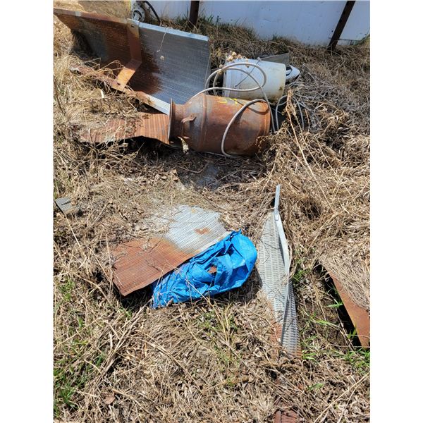 Cream can & misc. steel