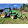 Image 1 : Approx. 1999 JD 7210 FWA Tractor, CAHR, showing 559 hrs, c/w Loader & Grapple, Quad Range, #RW7210RO