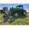 Image 2 : Approx. 1999 JD 7210 FWA Tractor, CAHR, showing 559 hrs, c/w Loader & Grapple, Quad Range, #RW7210RO