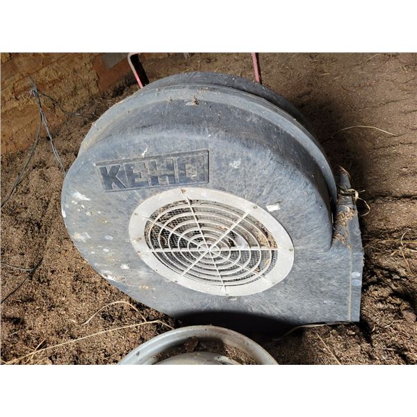 Aeration fan (inside grain shed)