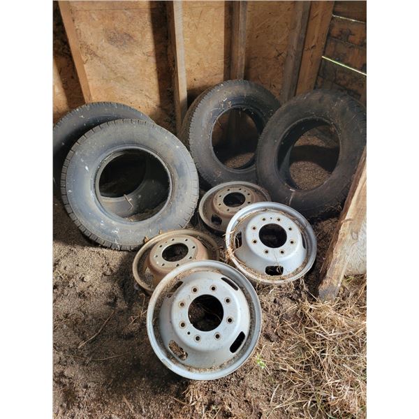 Qty of Tires (inside grain shed)
