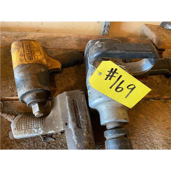 3 air gun tools, 1", 3/4" and 1/2"