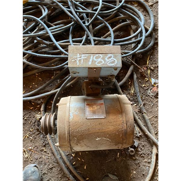 5 hp 3ph motor & ext. cords.
