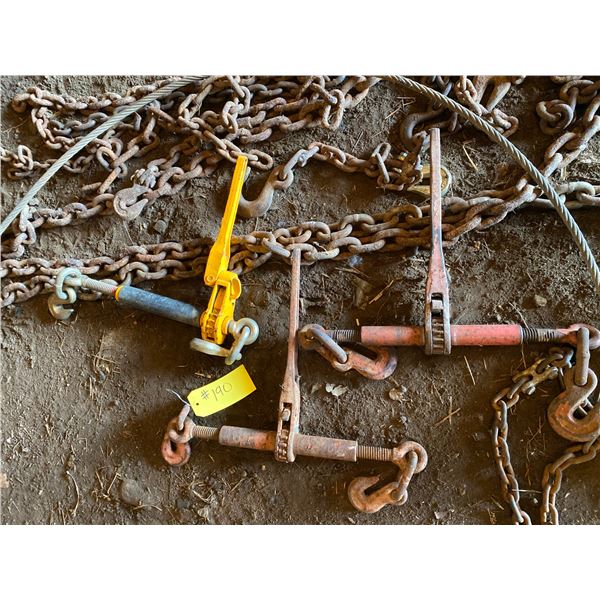 3 rachet boomers & various chains.
