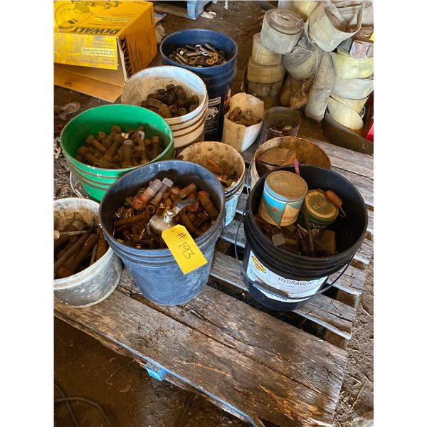 Pallet of misc. bolts.