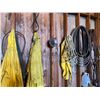 Image 6 : Exhaust hose, chains, 2 red hyd. rams, air hose, rain jackets, rope. All items on north wall.