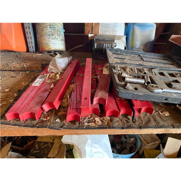 Slow moving signs, canvasses, filters & misc. on the shelf.