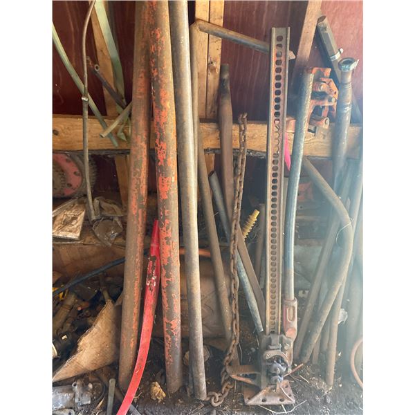 Misc & steel against South wall