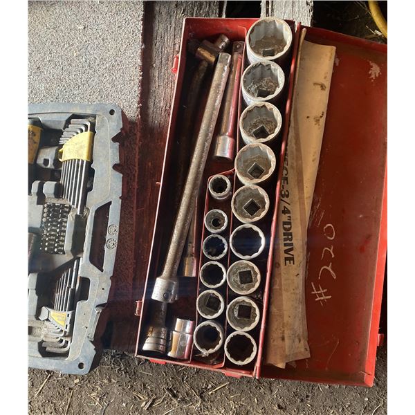 3/4 inch socket set, 3- socket sets