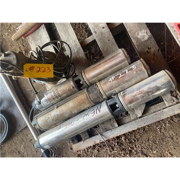 3- Sub. Pump & 1- pump