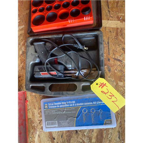 Soldering gun, pin kit, 2- O-ring sets