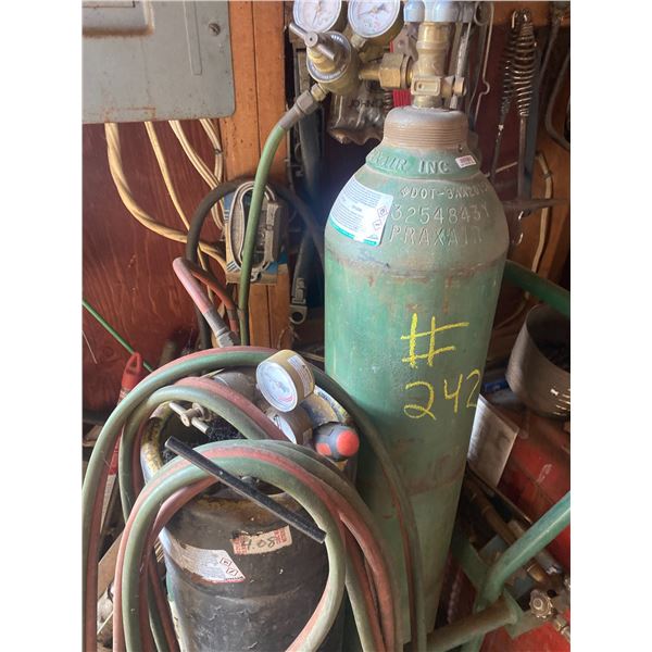 Cutting torch, cart, bottles go as is