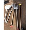 Image 1 : 3- Shovels axe, fork