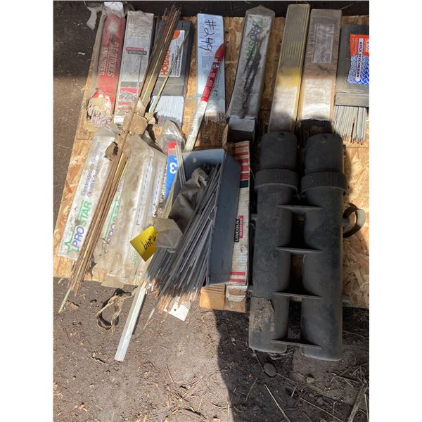 Pallet of welding rods