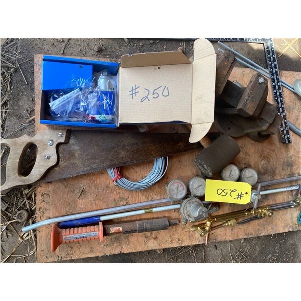 Torch, new impact 1/2 in, vice, cable, blow nozzle