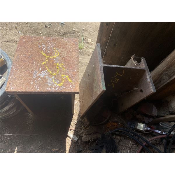2- Short I-Beams & plate