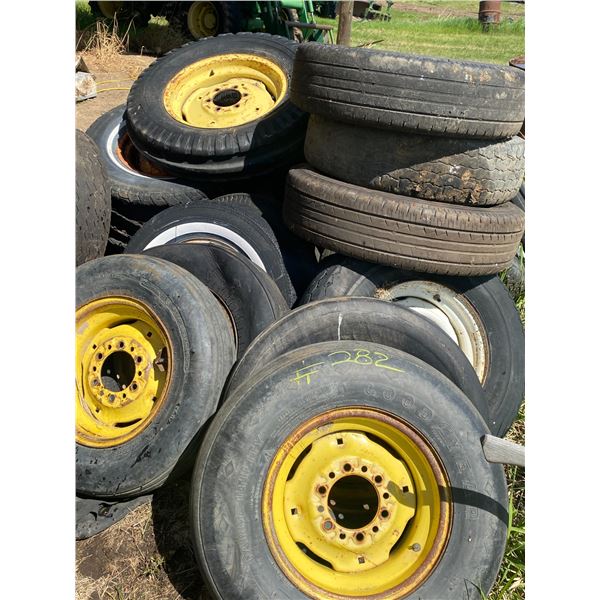 1- Lot of tires & rims