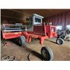 Image 4 : MF 885 Swather, silver cab c/w UII Pickup Reels, 34561 hrs, SN. 2934.C001190