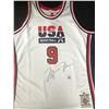 Image 1 : MICHAEL JORDAN SIGNED TEAM USA DREAM TEAM BASKETBALL JERSEY (UPPER DECK COA)