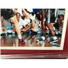 Image 2 : MICHAEL JORDAN SIGNED AND CUSTOM FRAMED JAO MING ROOKIE CAMP DISPLAY (UPPER DECK COA)
