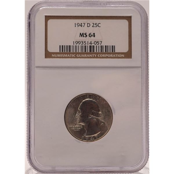 1947-D Washington Quarter