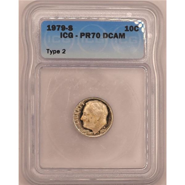 1979-S Roosevelt Dime Type 2