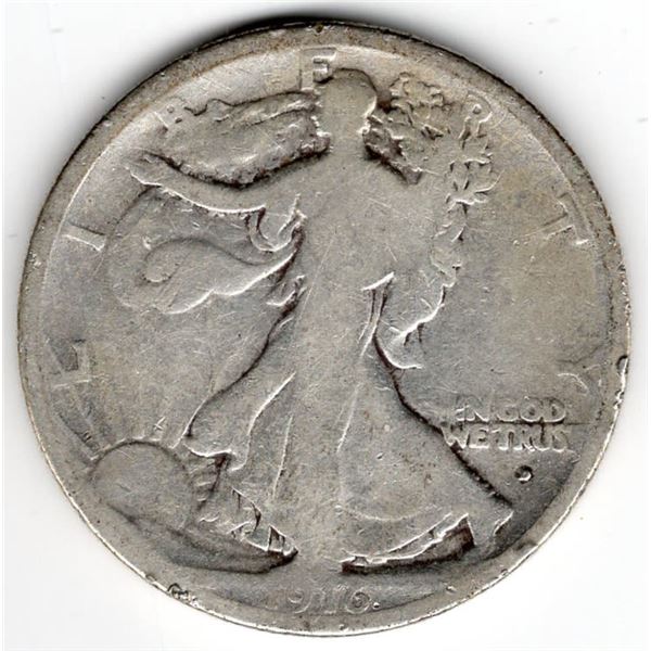 1916-D Walking Liberty Half Dollar