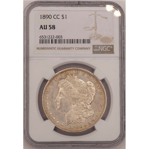 1890-CC Morgan Dollar