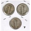 Image 2 : 1939 P, D, S Mercury Dime Set