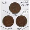 Image 1 : 1882, 83, 84 Indian Head Cents