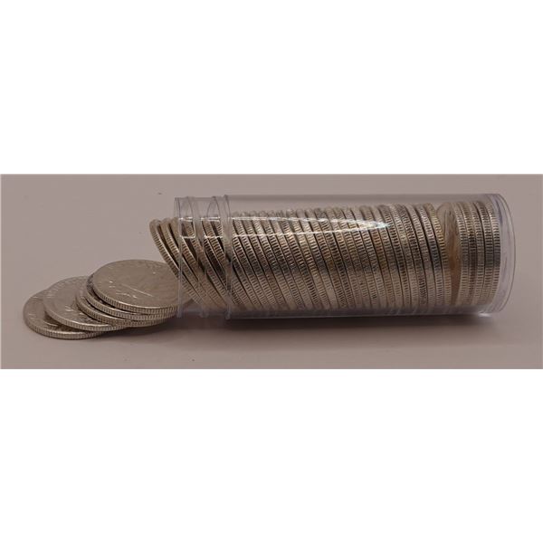 Roll of 1964 Washington Quarters 90% Silver
